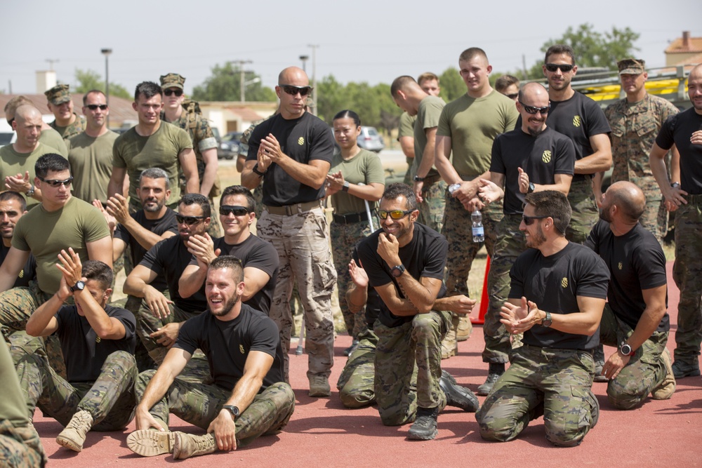 Crisis Response Marines &amp; Spanish tough it out at Commanders Cup
