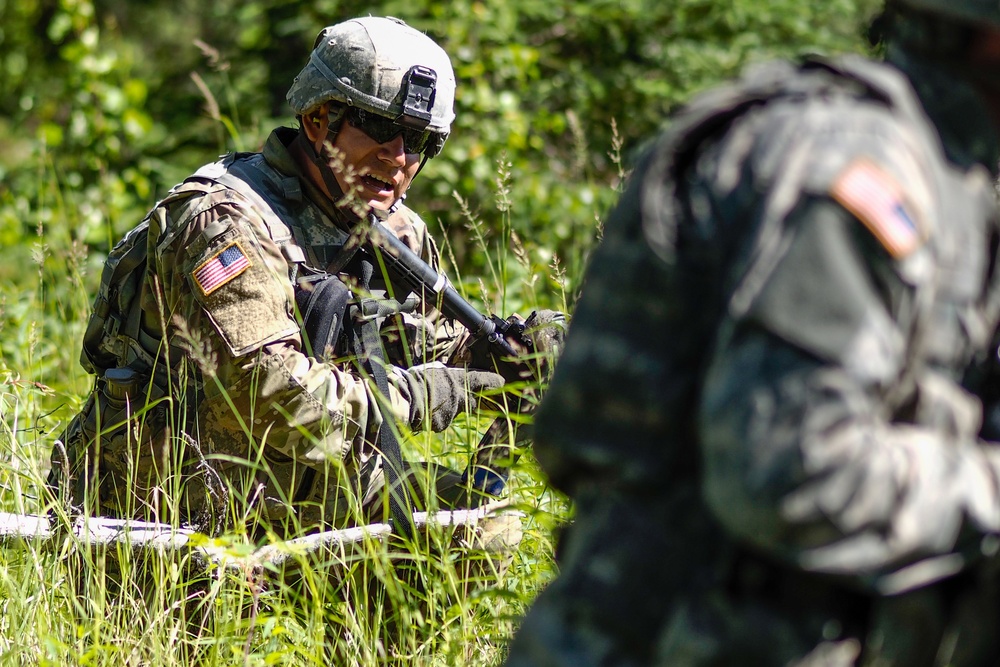 Chemical Soldiers train on infantry tactics