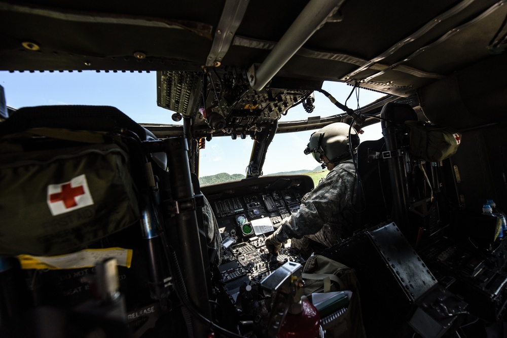 Army Reserve Aviation Command (ARAC) conducts joint MEDEVAC training with the 19th Engineer Battalion