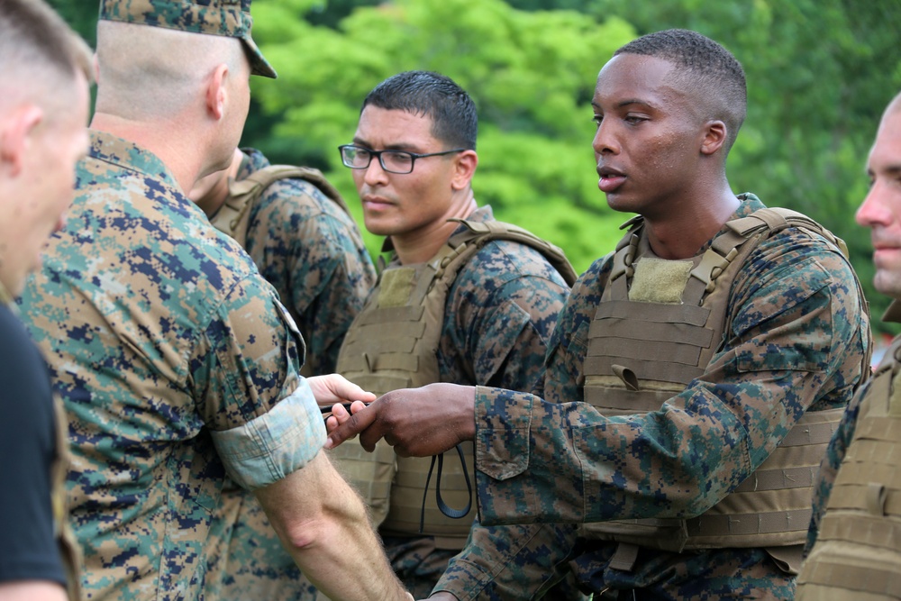 MWCS-28 Marines endure mental, physical, character challenge for instructor tab