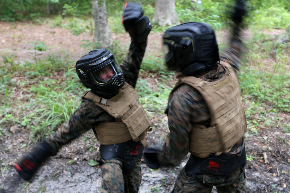 MWCS-28 Marines endure mental, physical, character challenge for instructor tab