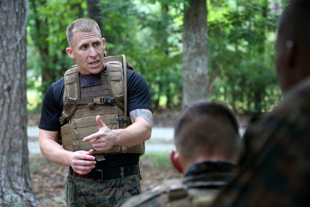 MWCS-28 Marines endure mental, physical, character challenge for instructor tab