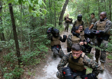 MWCS-28 Marines endure mental, physical, character challenge for instructor tab