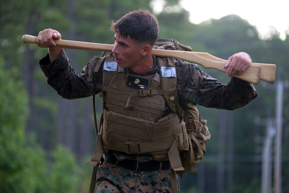 MWCS-28 Marines endure mental, physical, character challenge for instructor tab