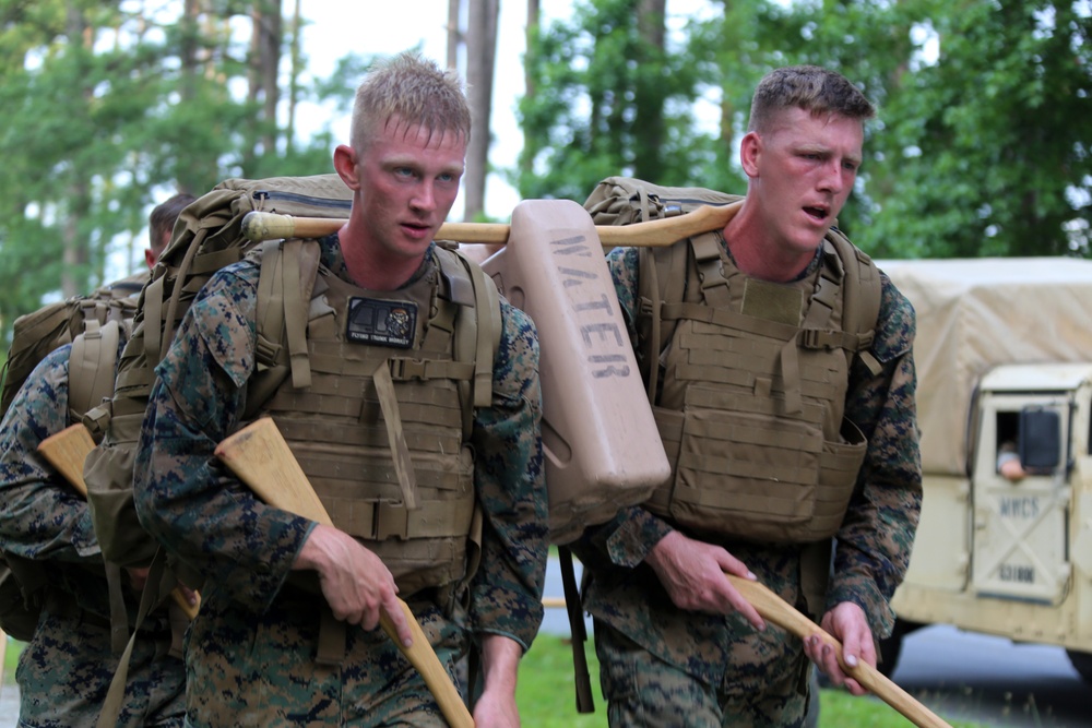 MWCS-28 Marines endure mental, physical, character challenge for instructor tab