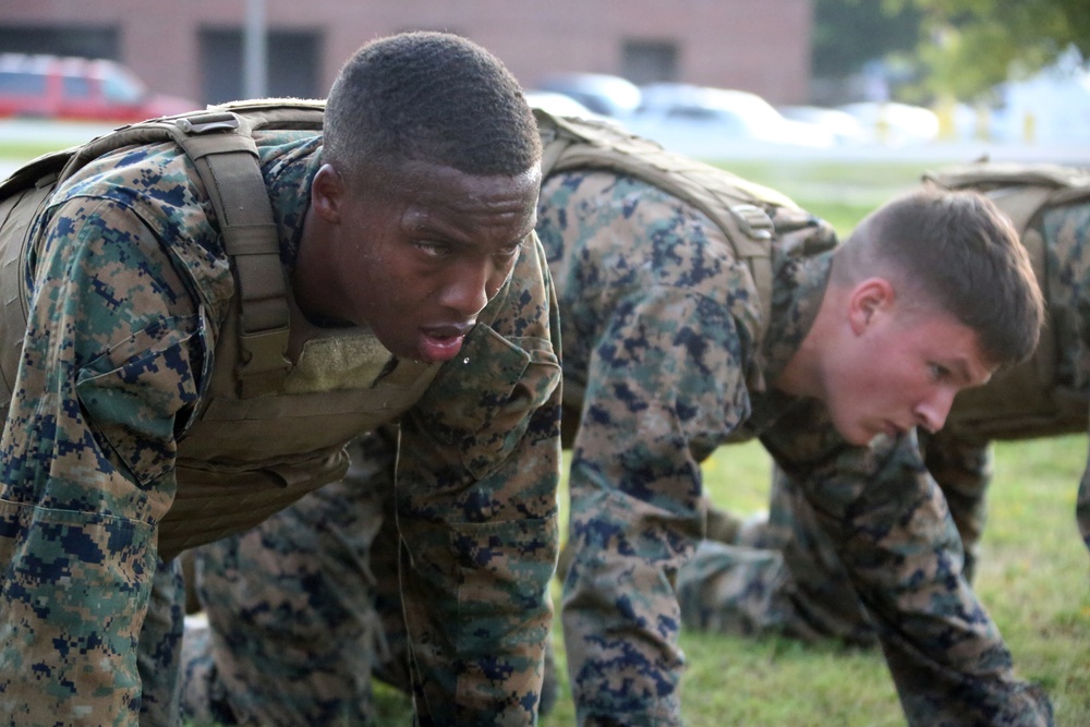 MWCS-28 Marines endure mental, physical, character challenge for instructor tab