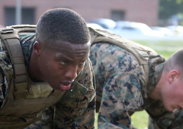 MWCS-28 Marines endure mental, physical, character challenge for instructor tab