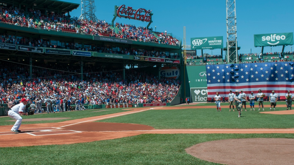 Gold Star Wife Throws Ceremonial First Pitch