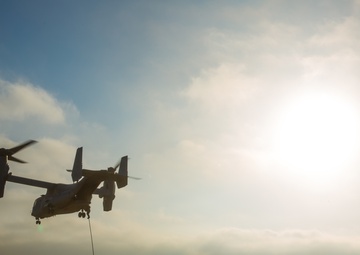 Scout Snipers, Marines with VMM-164 conduct initial fast-rope training