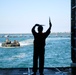 Floating tanks entering Mexican Ship