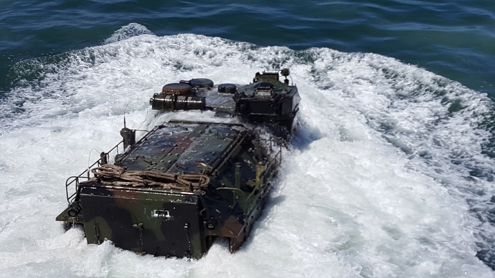 Floating tanks entering Mexican Ship