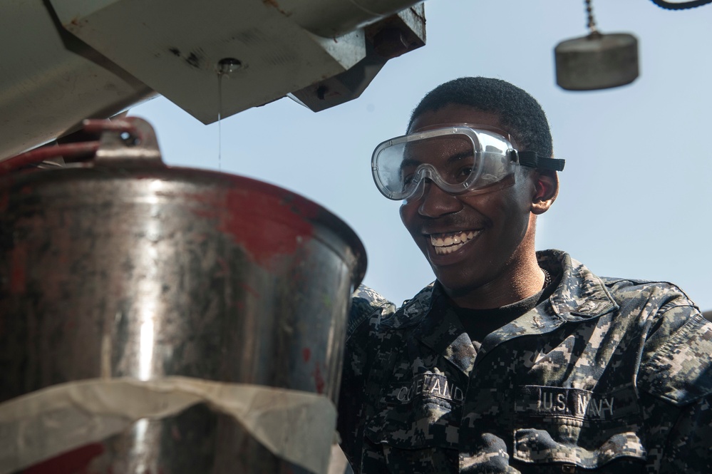 George H.W. Bush is undergoing a planned incremental availability period at Norfolk Naval Shipyard.