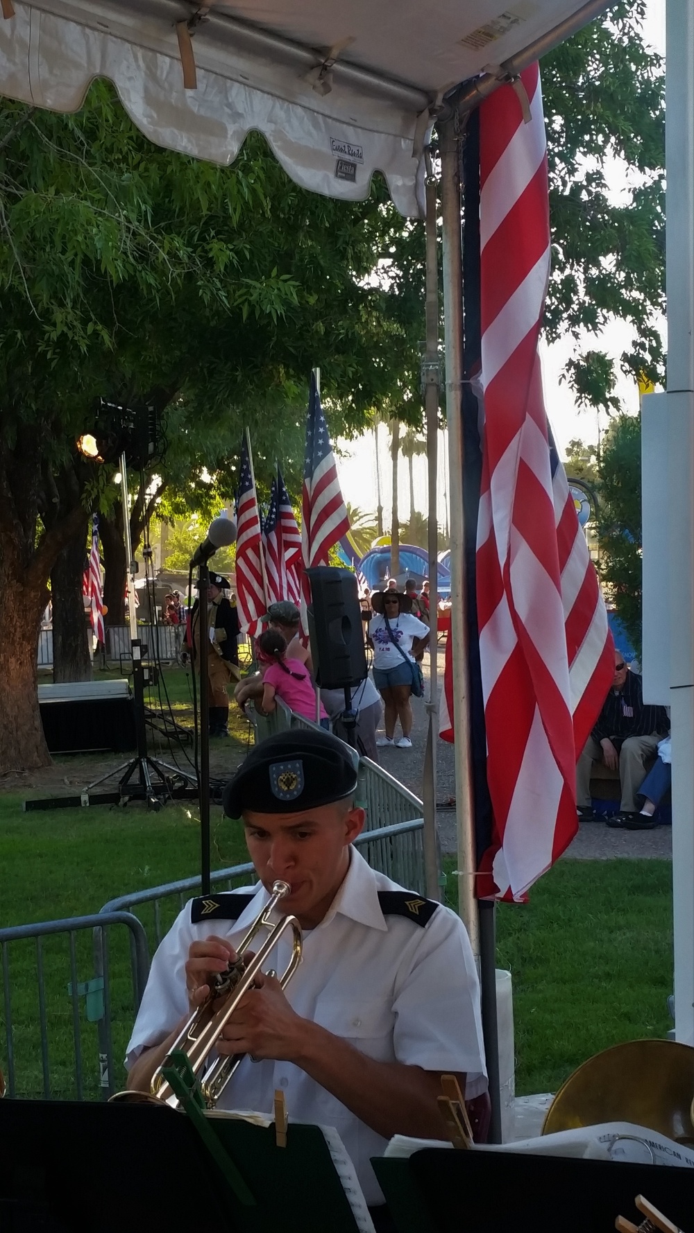 Army Band goes Live at the Firework Show