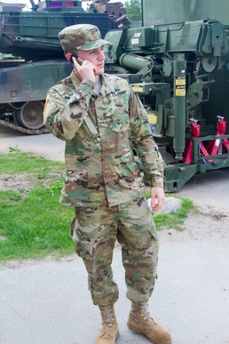 U.S. Soldiers, Latvians work movement for Atlantic Resolve