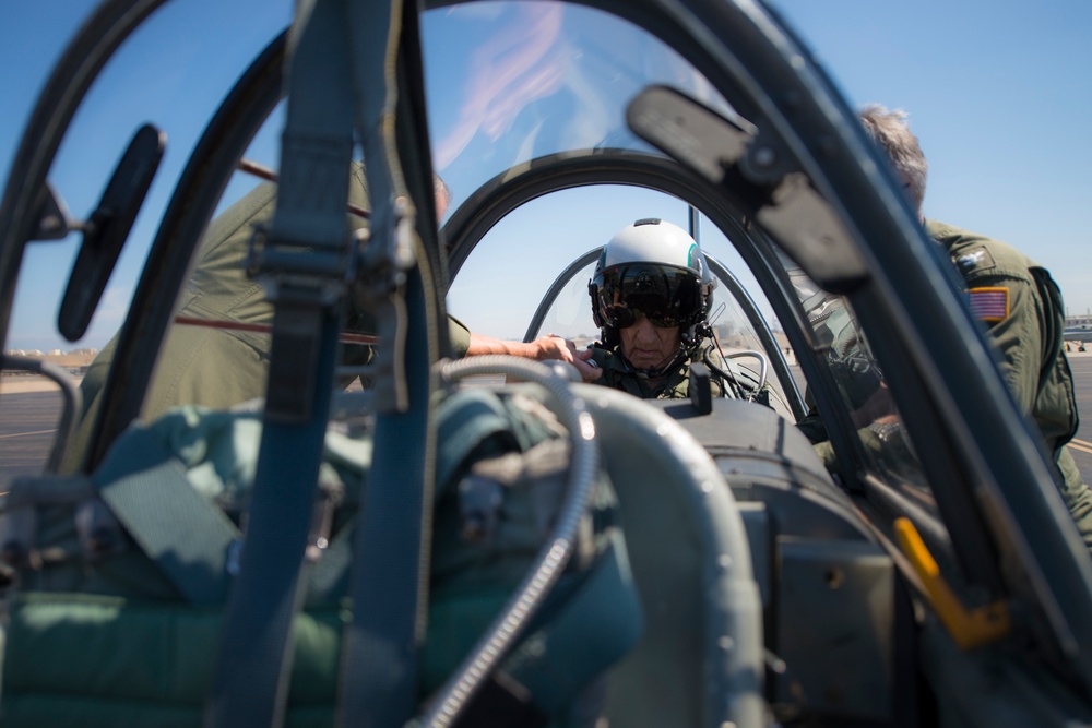 Legendary Ace Flies His 100th Aircraft in &quot;the Birthplace of Naval Aviation&quot;