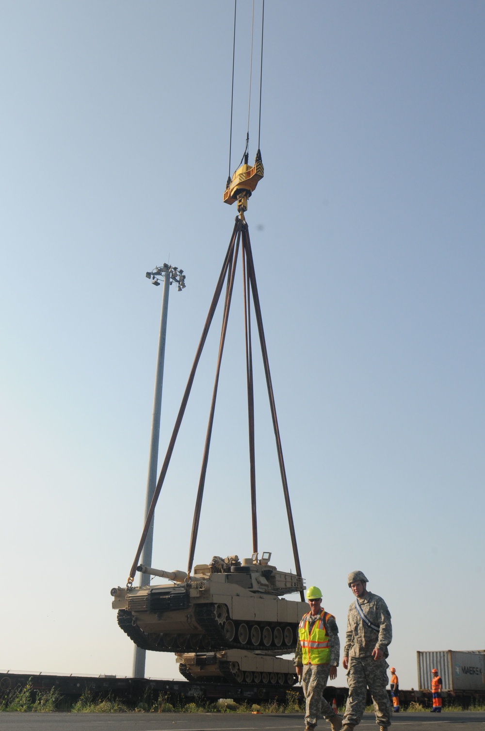 116th CBCT moves equipment half-way around the world by land and sea