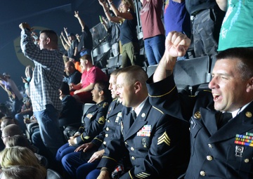 Oregon National Guard Soldiers at KISS rock concert