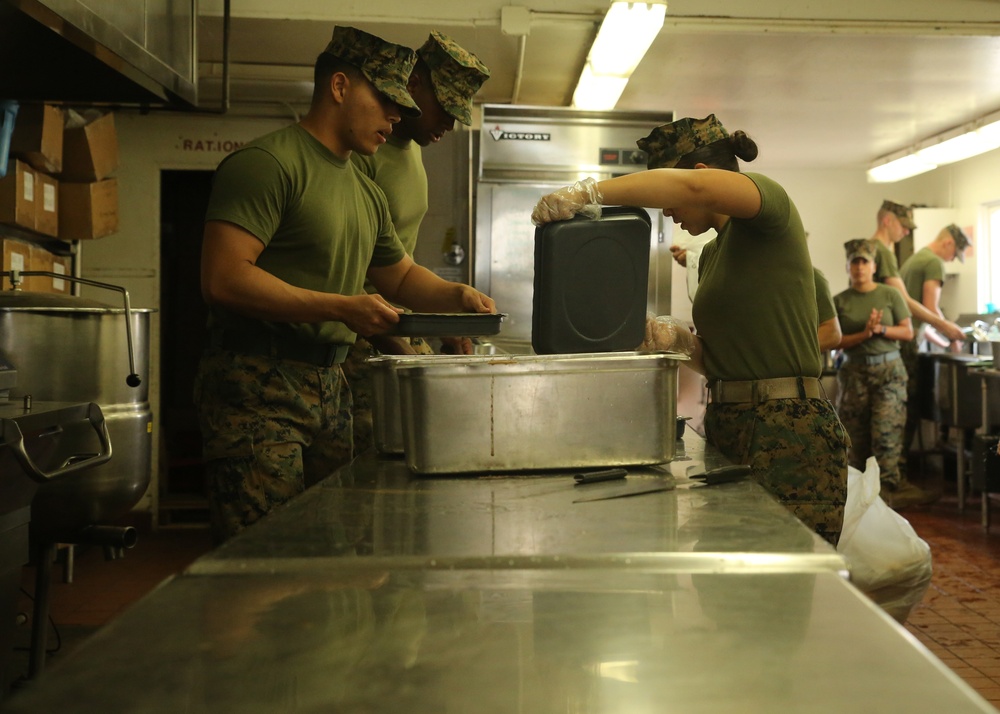 Feeding Marines during Rim of the Pacific 2016