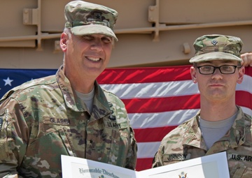Arifjan Soldier recognized for exceeding the standard