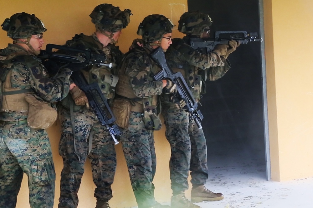 SPMAGTF-CR-AF Charlie Co executes a Platoon Offensive Attack