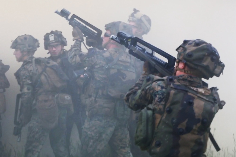 SPMAGTF-CR-AF Charlie Co executes a Platoon Offensive Attack