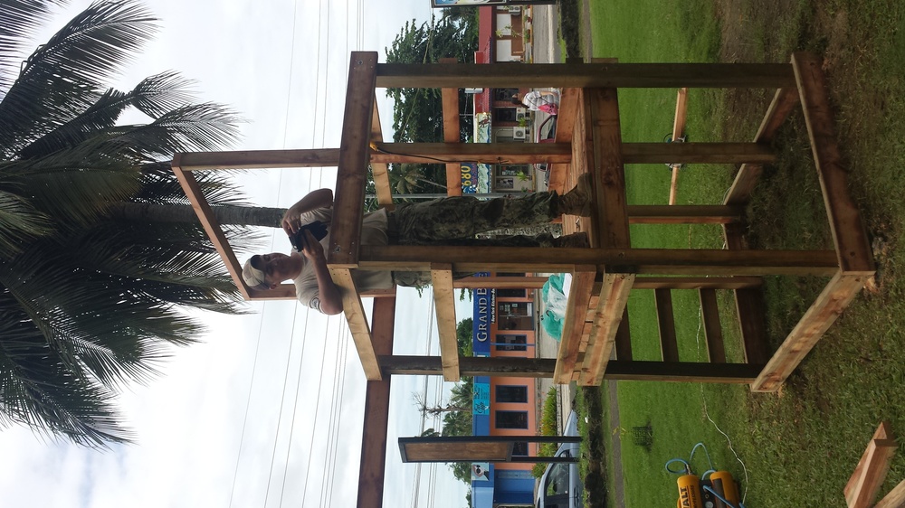 NMCB 133 Builds Playground in Palau