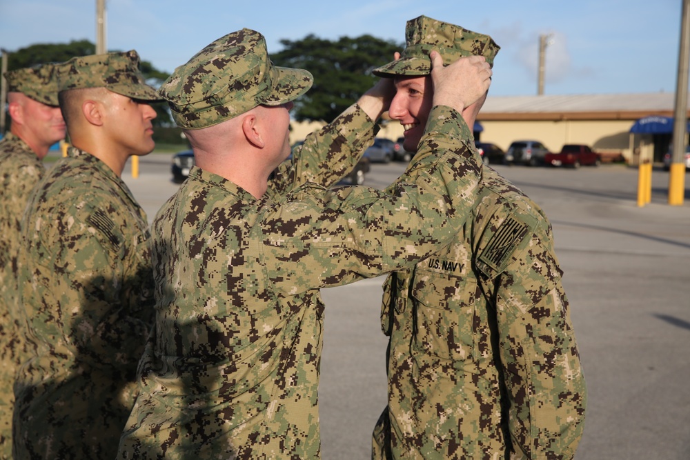 NMCB 133 Det Guam Awards at Quarters