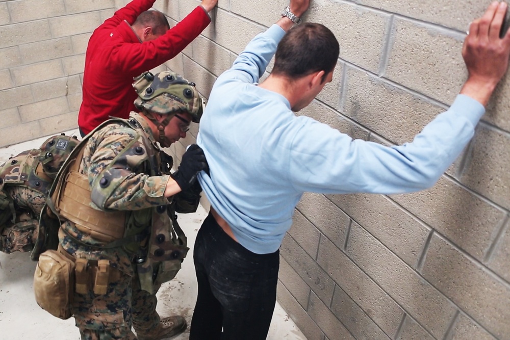 SPMAGTF-CR-AF Marines &amp; French Army conduct a NEO exercise