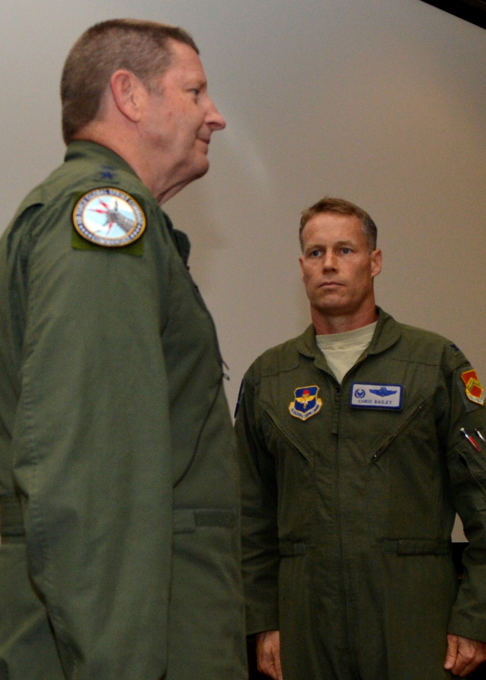 Gen. Rand presides over Col. Bailey's retirement