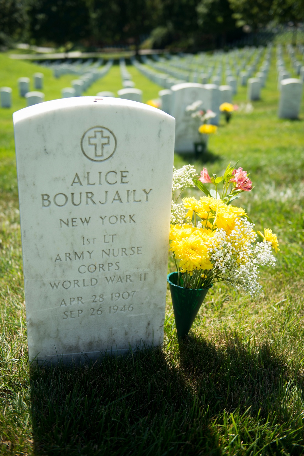 The National Association of Landscape Professions volunteer in Arlington National Cemetery
