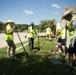 The National Association of Landscape Professions volunteer in Arlington National Cemetery
