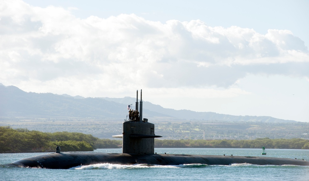 USS Olympia (SSN 717) departs Joint Base Pearl Harbor-Hickam for Rim of the Pacific 2016