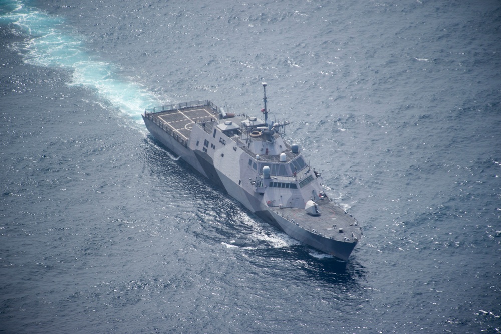 USS Freedom (LCS 1) departs for RIMPAC 2016