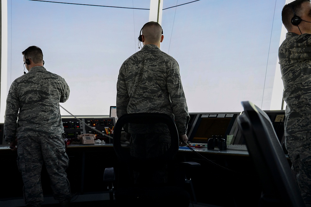 AUAB air traffic controllers keep combat mission moving