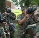 Marines participate in CBRN class.