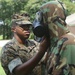 Marines participate in CBRN class.