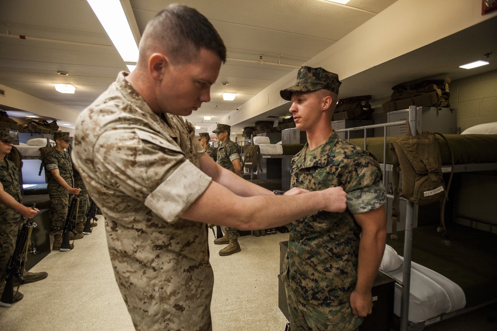 Lima Co. Platoon Commander's Inspection