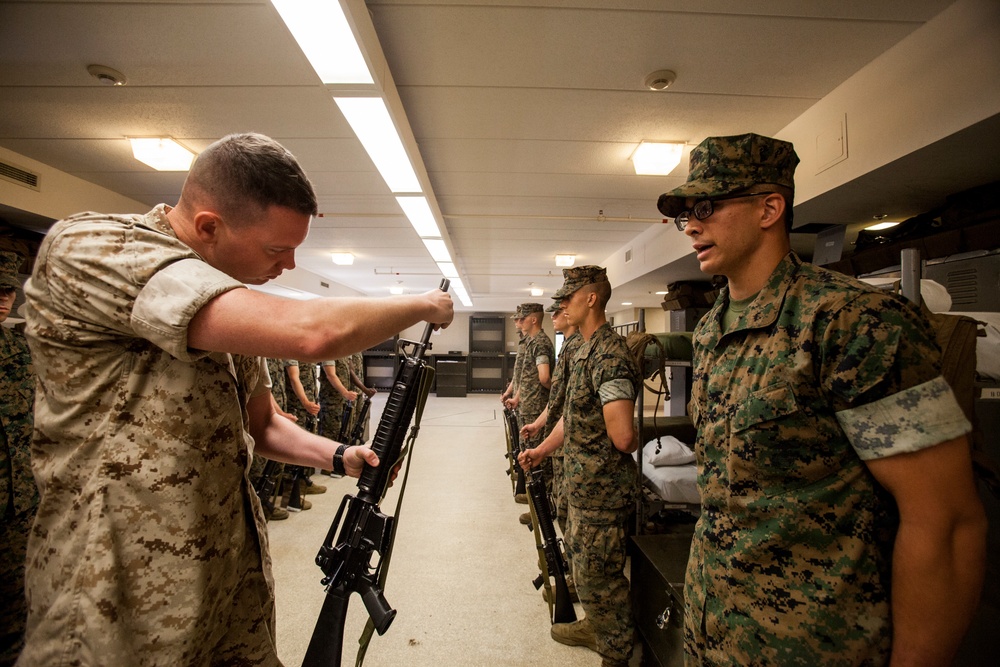 Lima Co. Platoon Commander's Inspection