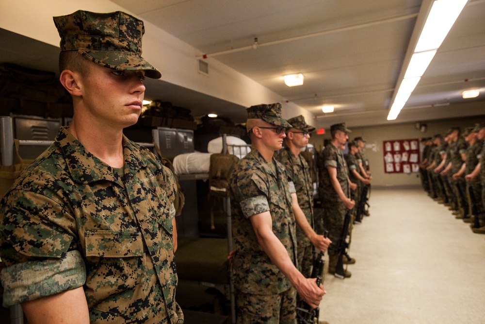 Lima Co. Platoon Commander's Inspection