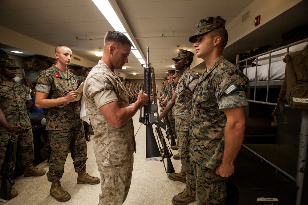 Lima Co. Platoon Commander's Inspection