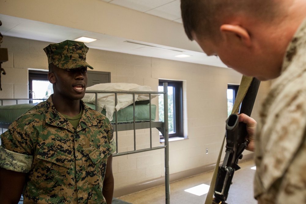 Lima Co. Platoon Commander's Inspection