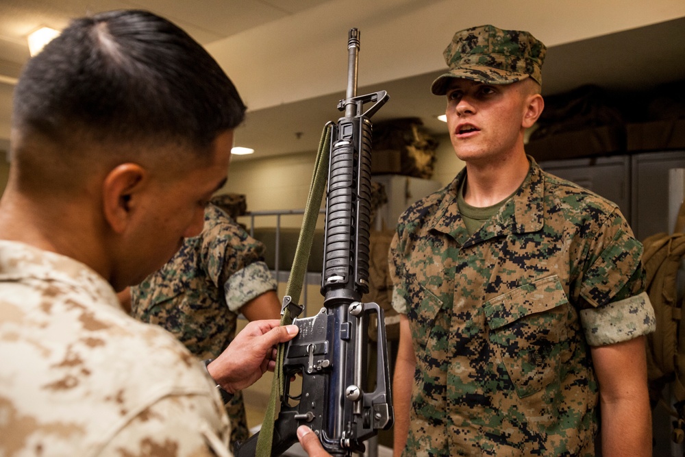 Lima Co. Platoon Commander's Inspection