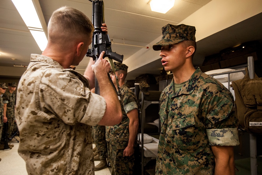 Lima Co. Platoon Commander's Inspection