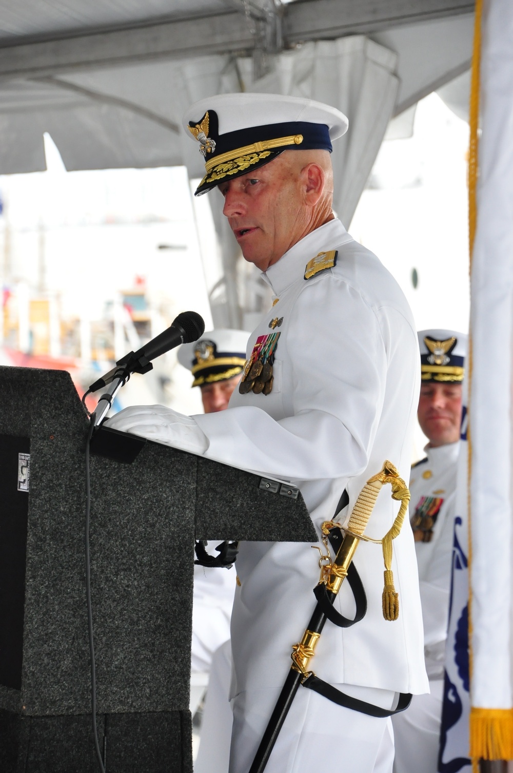 Coast Guard cutter Legare holds change-of-command ceremony