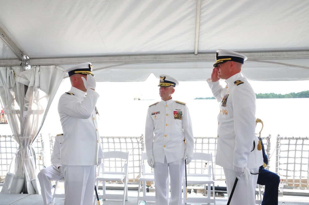 Coast Guard Cutter Legare holds change-of-command ceremony