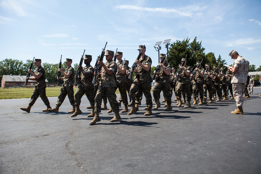 India Co. Close Order Drill Evaluation