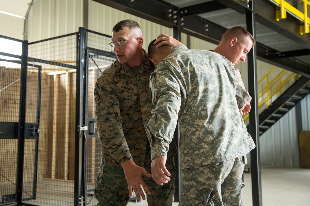 Marine Trains Soldiers