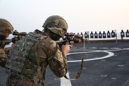 British Royal Marines Visit Sailors and Marines Aboard the USS Whidbey Island
