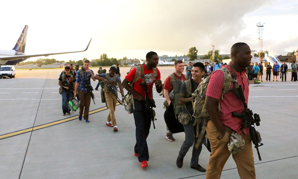 Mustangs arrive in preparation for Ukraine mission