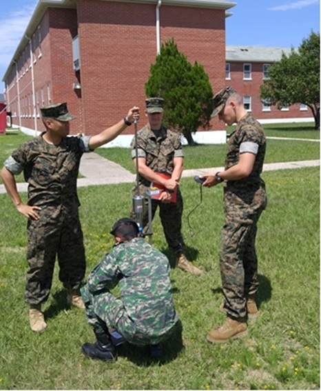 Marines attached to Combat Engineer Officer course 5-16